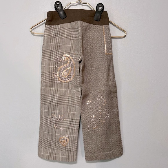 Lili Gaufrette Little Girls Embellished Wide Leg Pants - Picture 3 of 12
